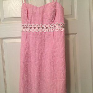NWT Sheena Dress - Print (Seersucker Stripe With Go) - Lilly Pulitzer - Size 4